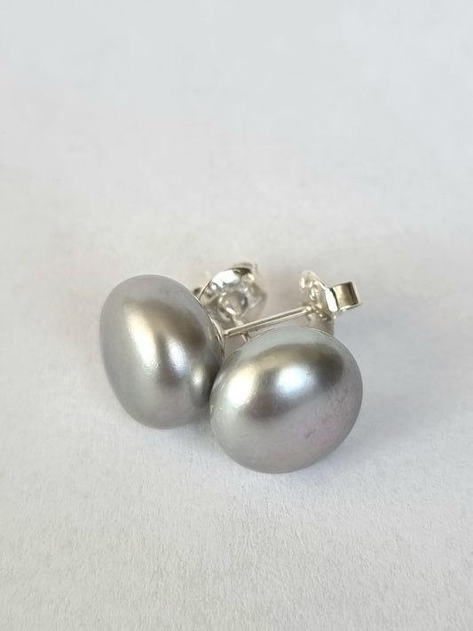 Orecchini "Perla Grigia"
