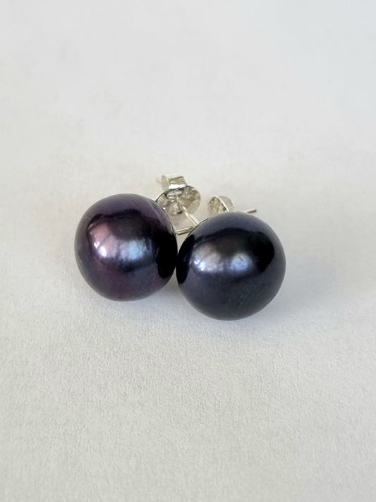 Orecchini "Perla Scura"