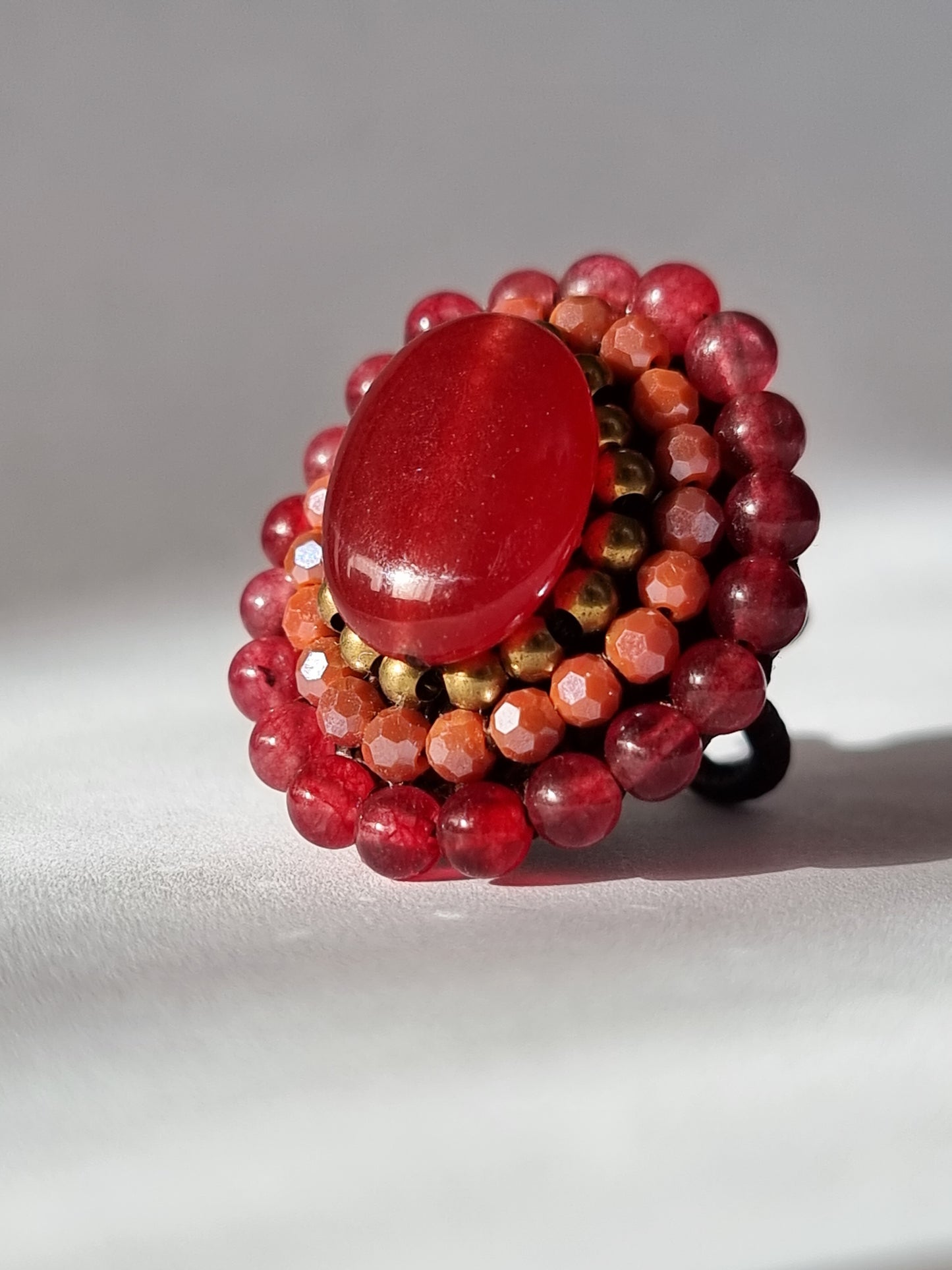 Anello "Fiore di Agata Rossa" Holi