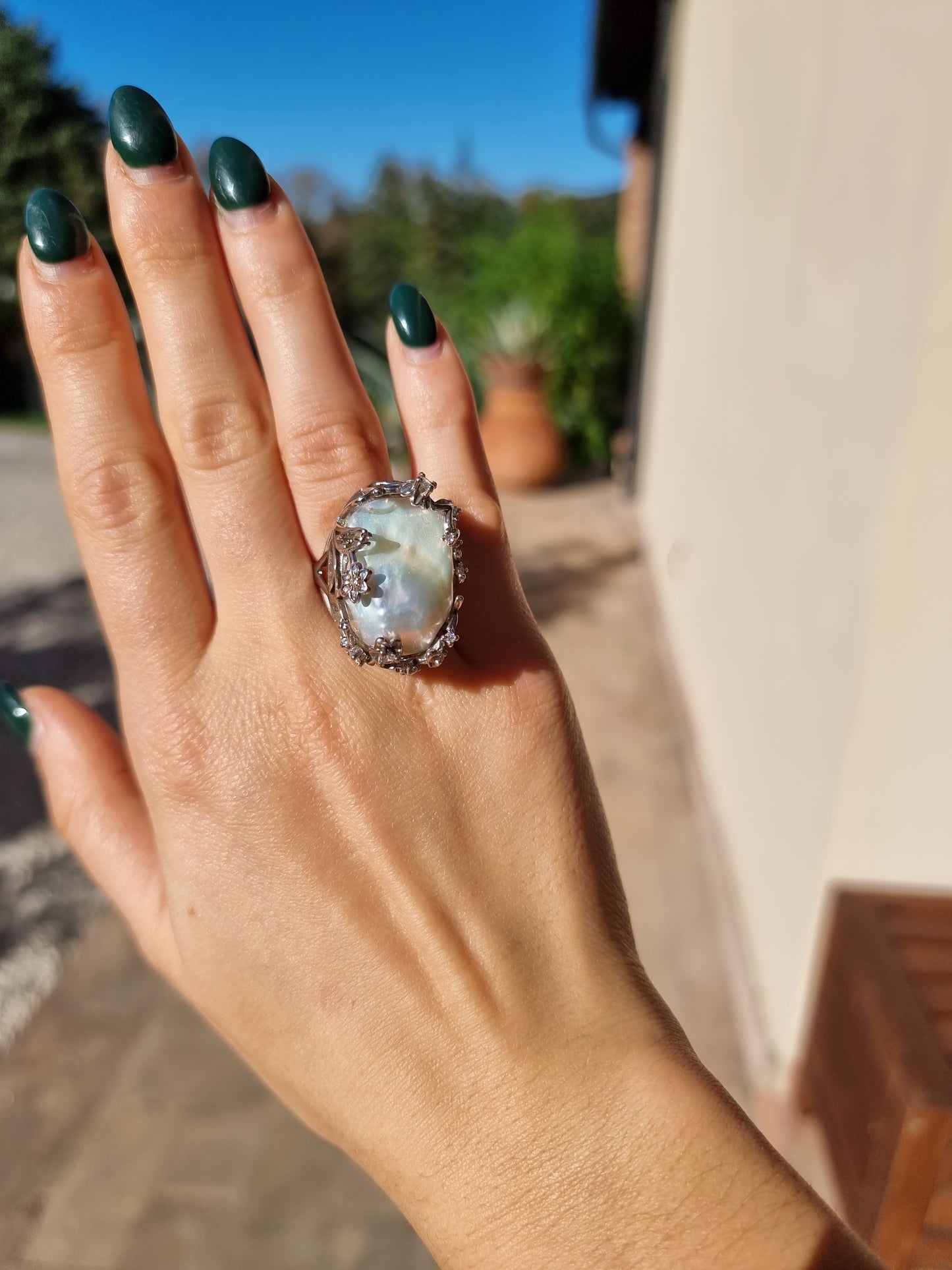 Anello "Perla Barocca"