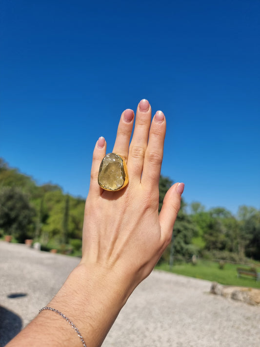 Anello Quarzo Lemon