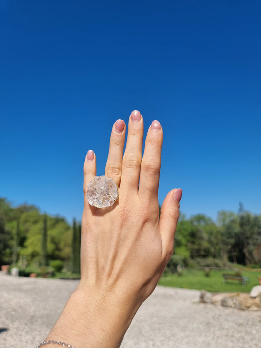 Anello Quarzo Ialino