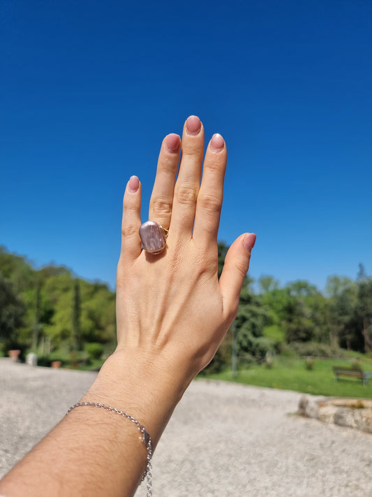 Anello Perla Keshi nuda