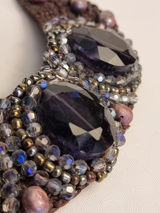 Collana e Bracciale Set Cristalli Blu Holi