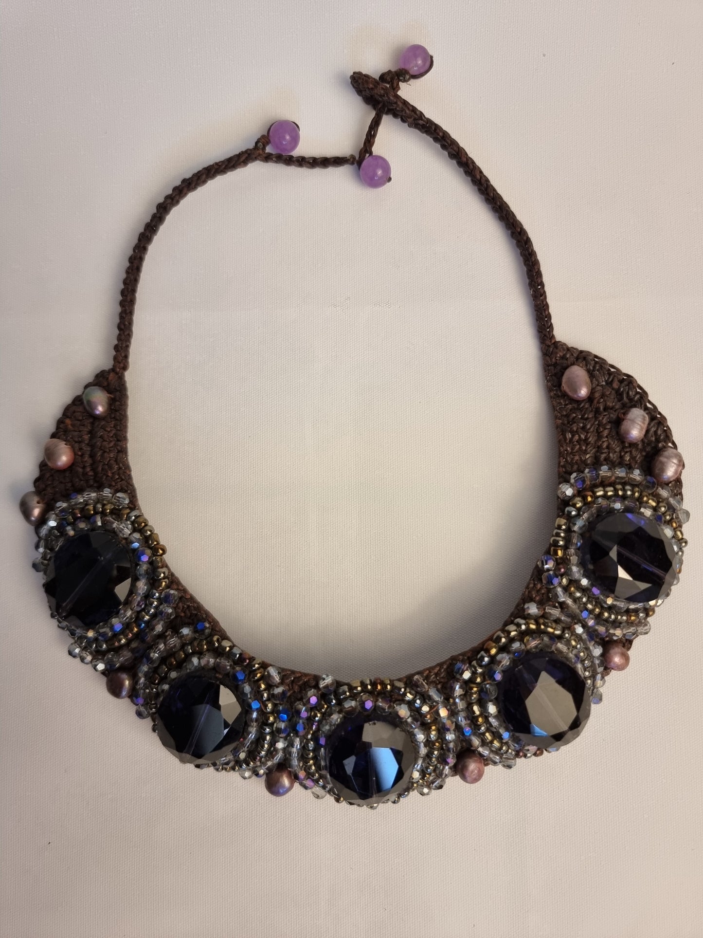 Collana e Bracciale Set Cristalli Blu Holi