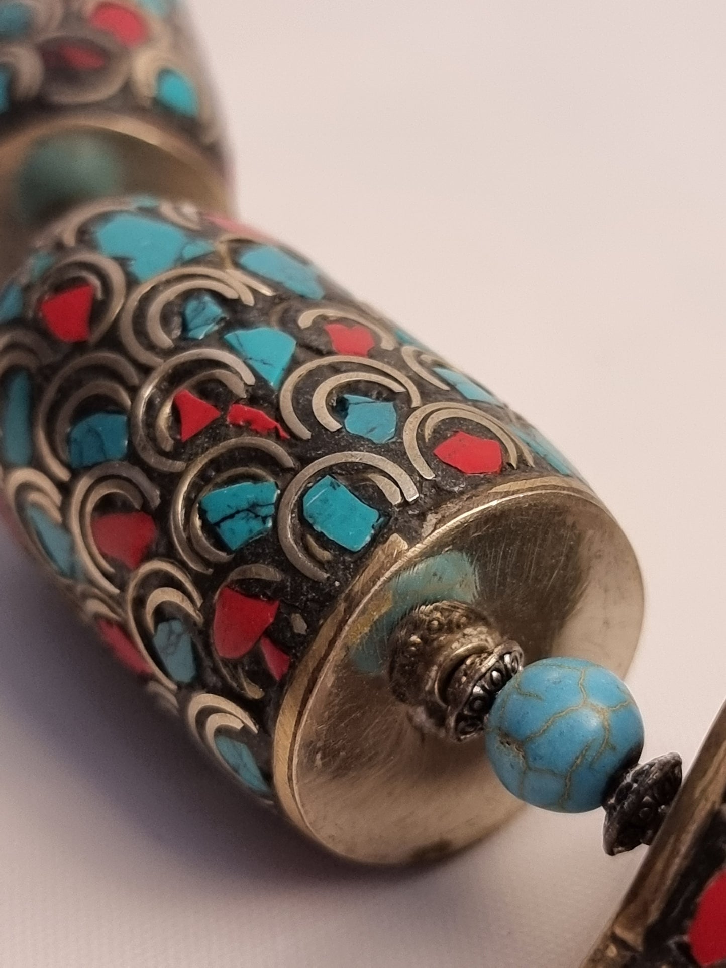 Collana Tibet Argento a Colori Pois
