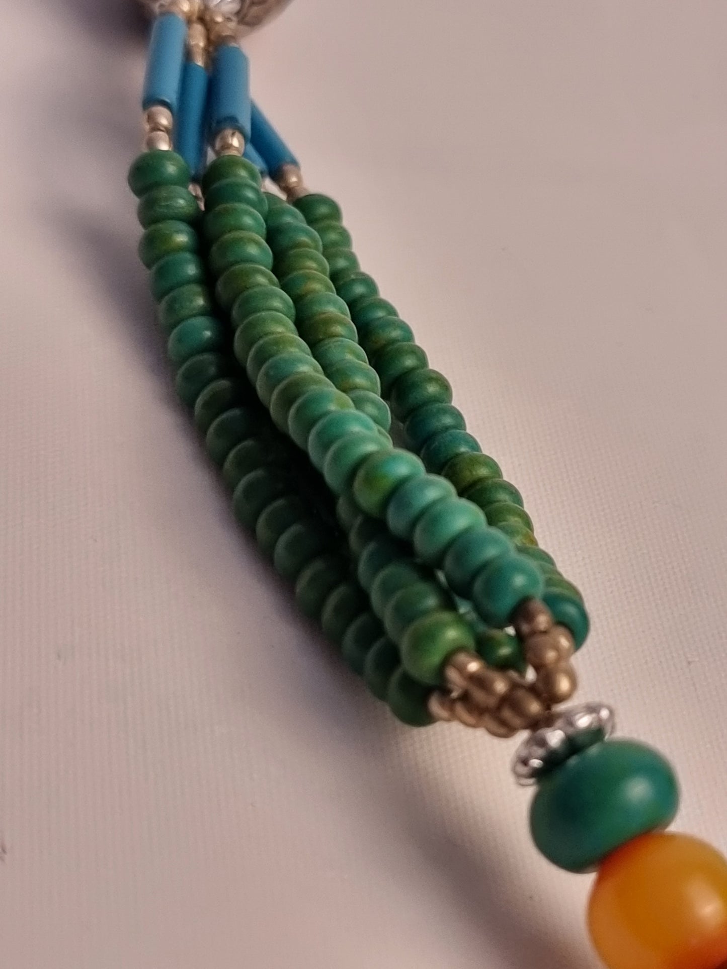 Collana Tibet Medaglione di Ambra