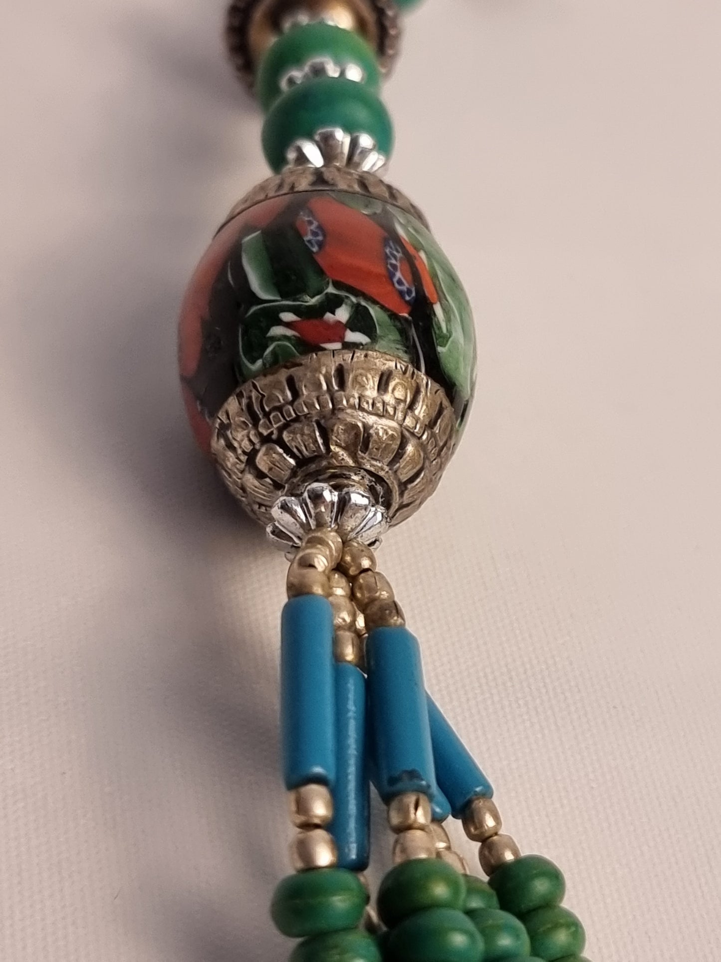 Collana Tibet Medaglione di Ambra