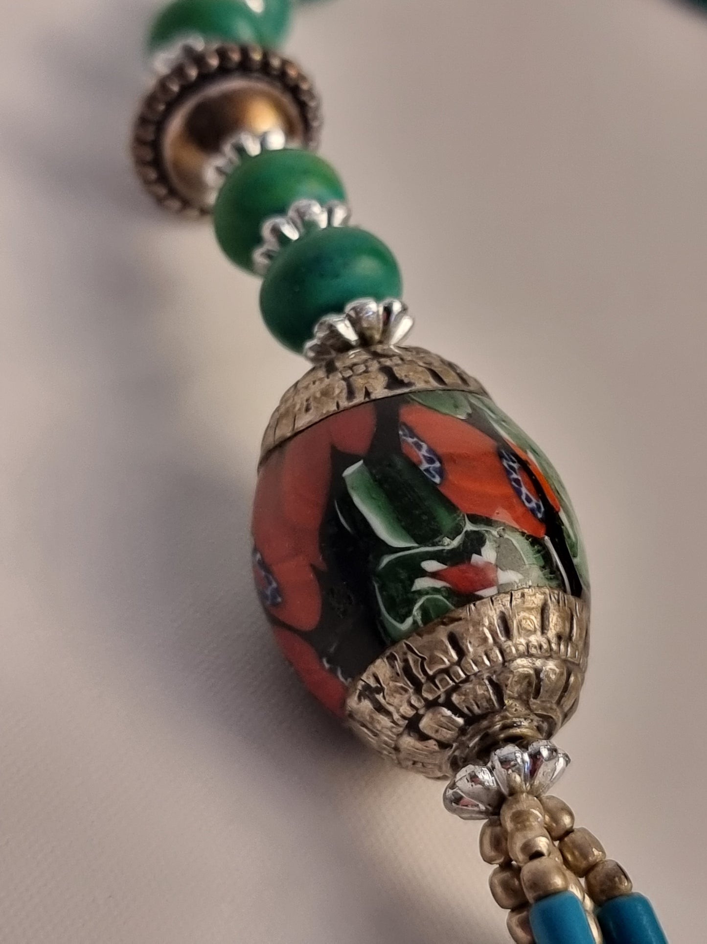 Collana Tibet Medaglione di Ambra