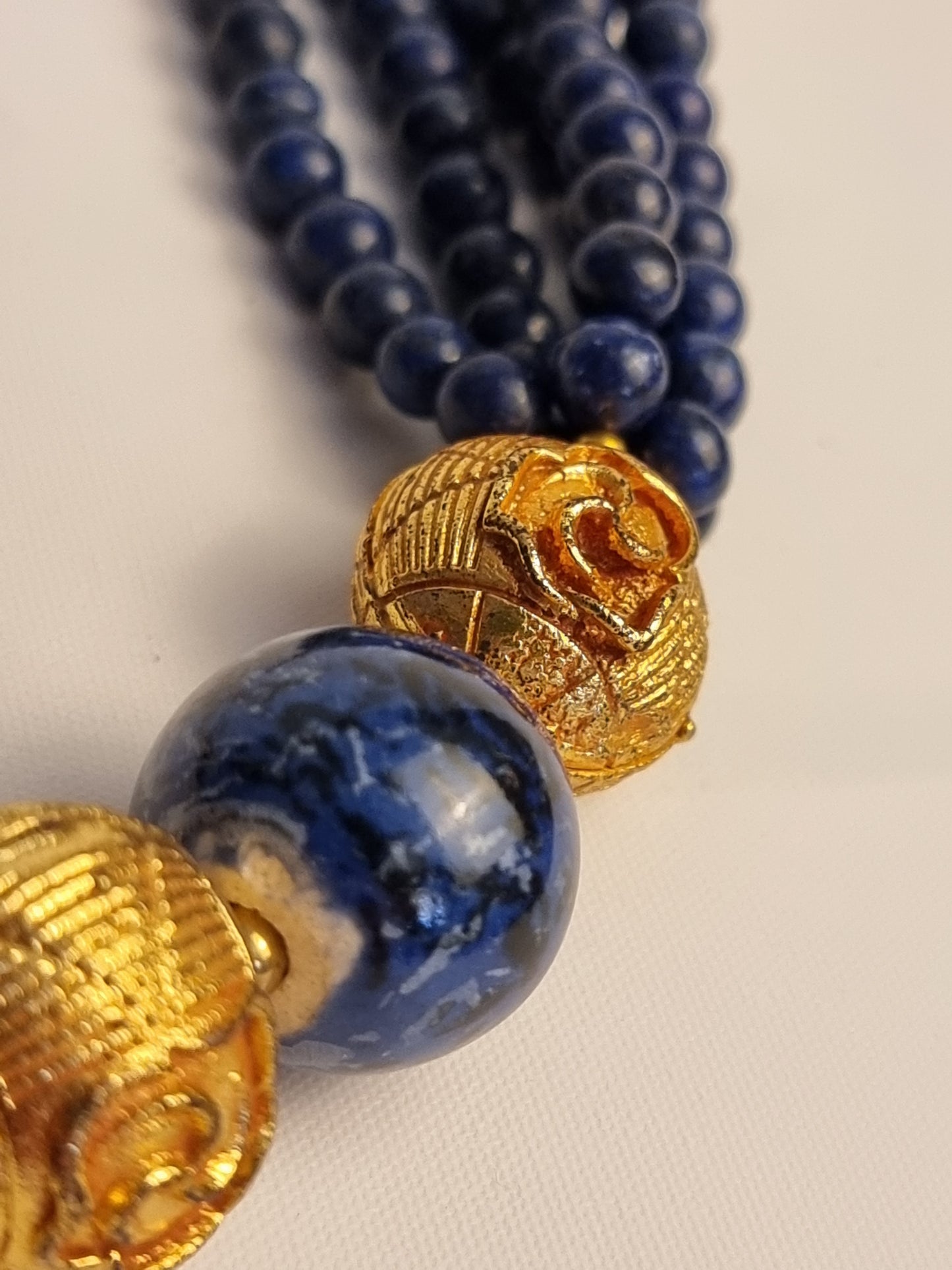 Collana Tibet Lapis e Ottone
