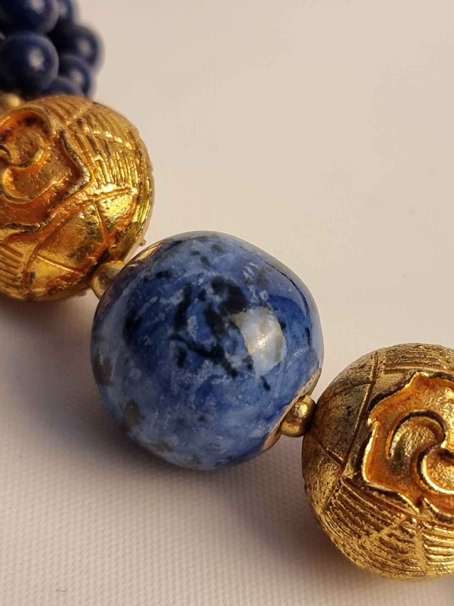Collana Tibet Lapis e Ottone