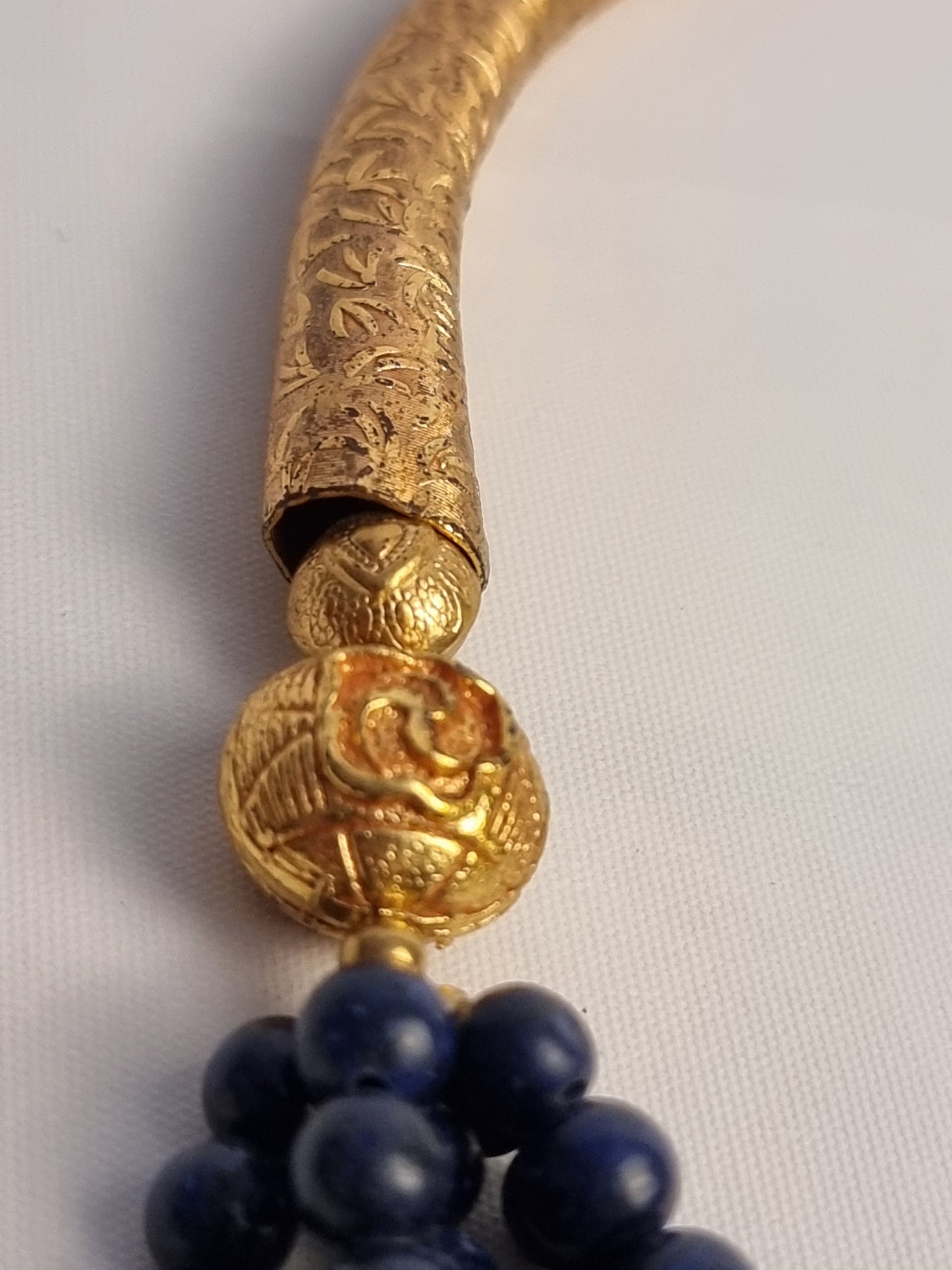 Collana Tibet Lapis e Ottone