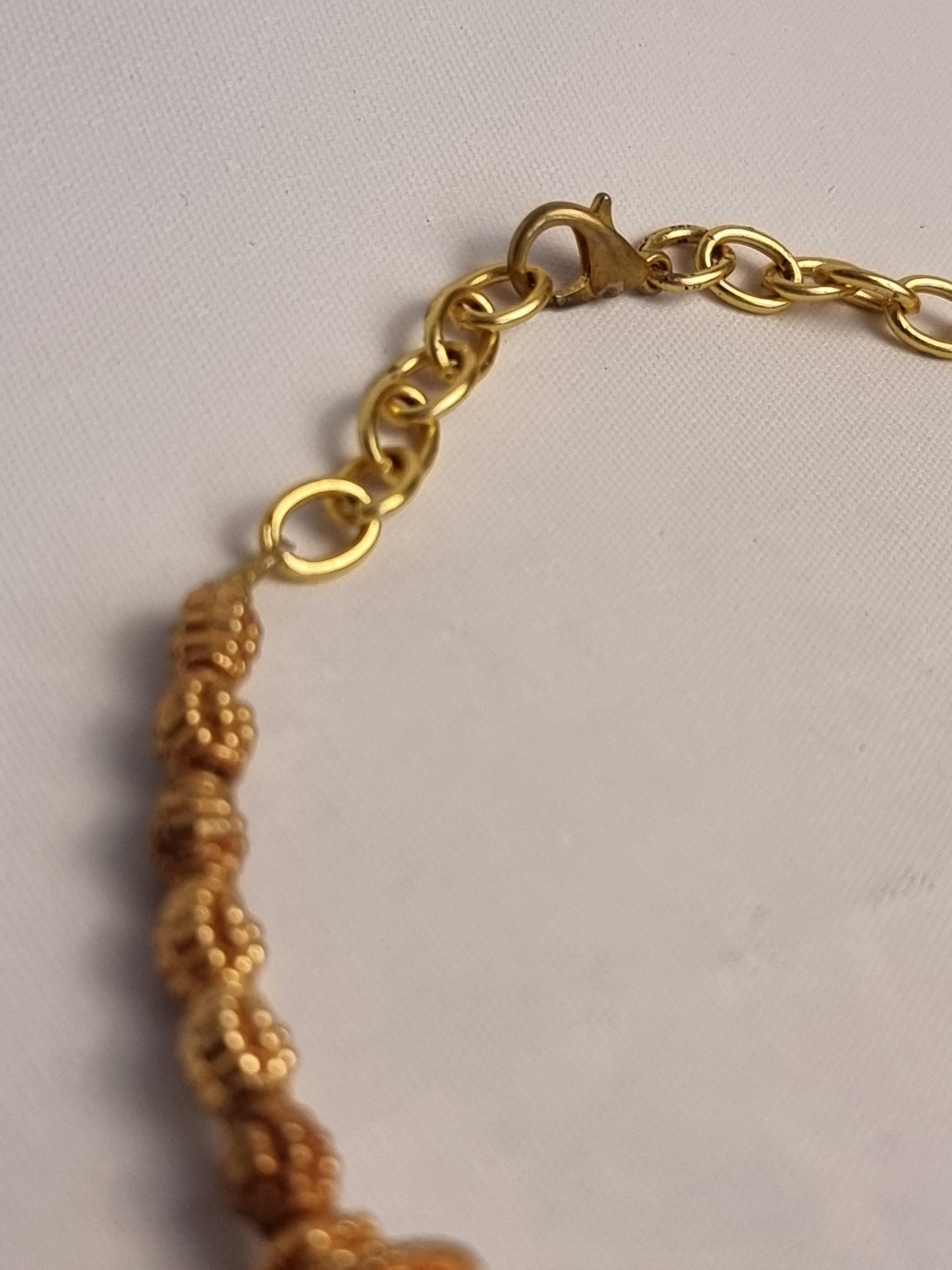 Collana Tibet Ottone e Barilotti Colorati
