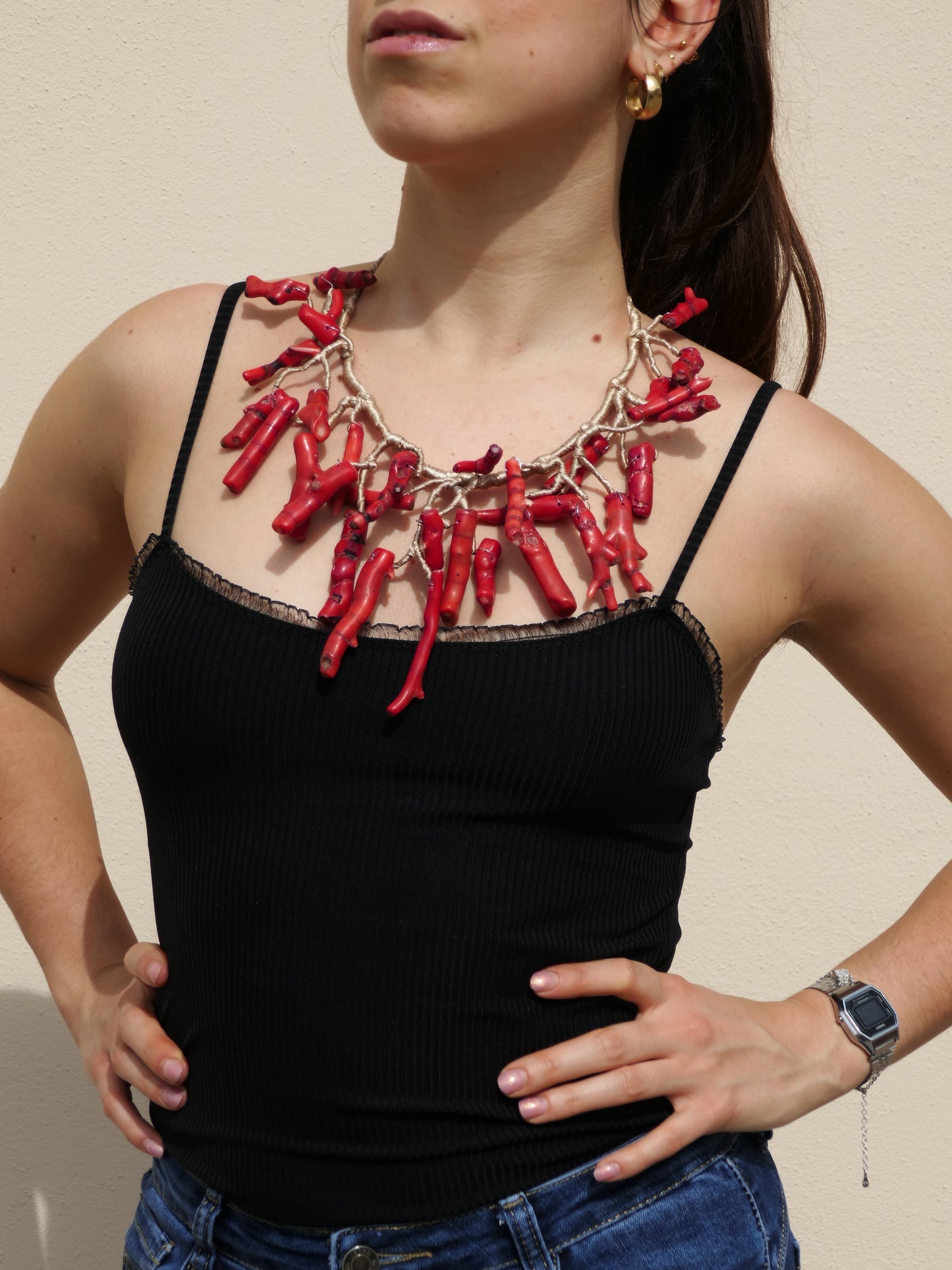 Collana Bacche di Corallo Rosso