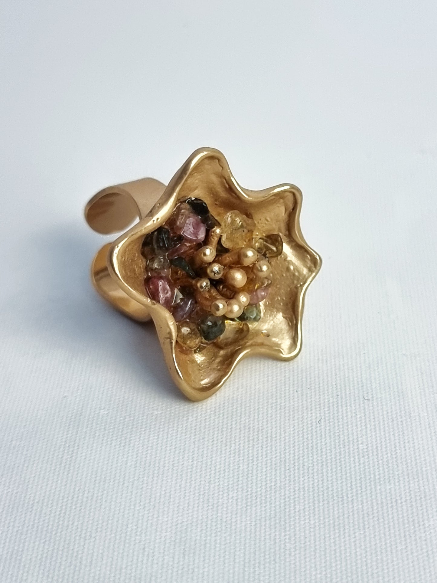 Anello a Fiore Agate