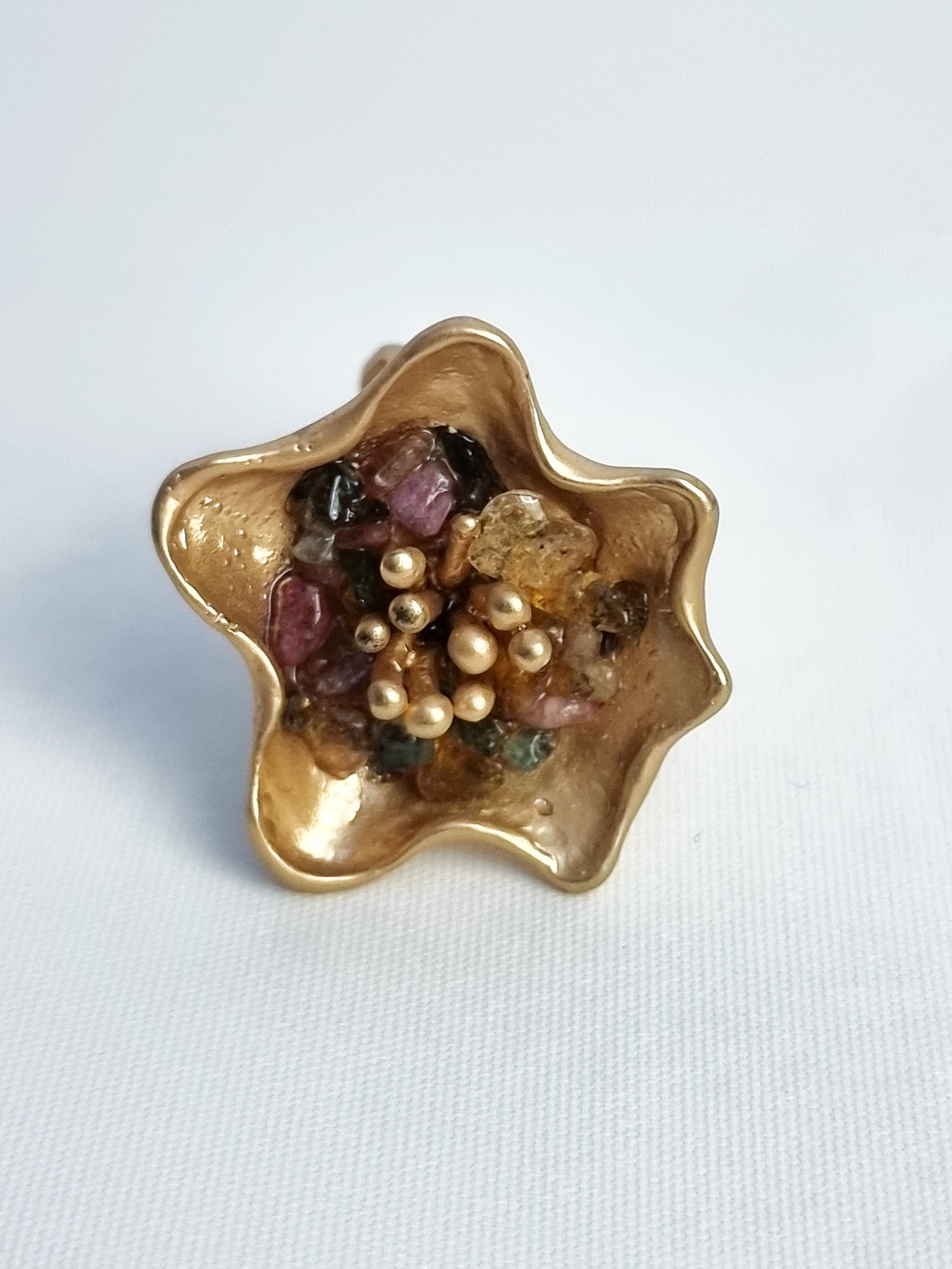 Anello a Fiore Agate