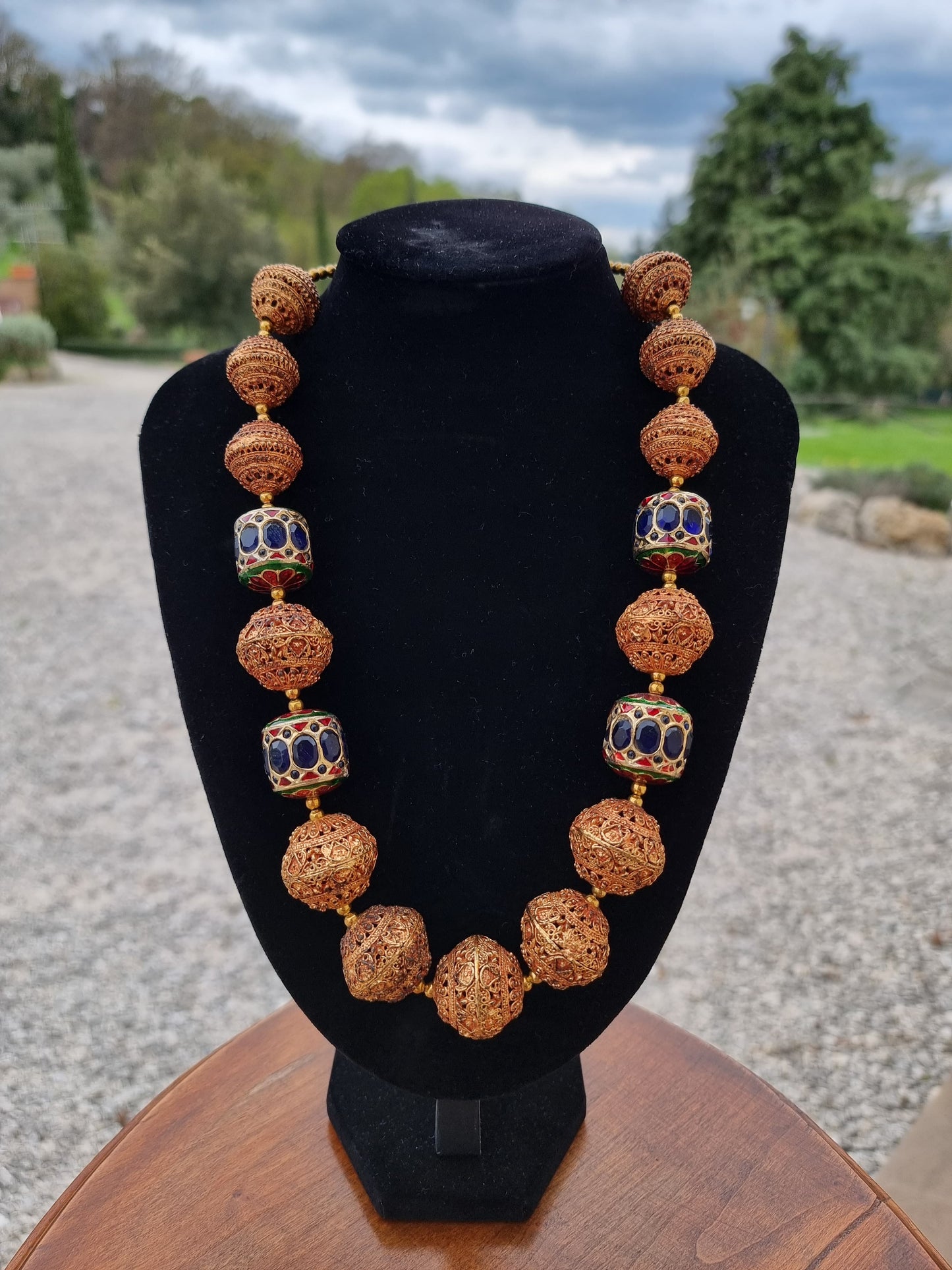 Collana Tibet Barilotti e Zaffiri