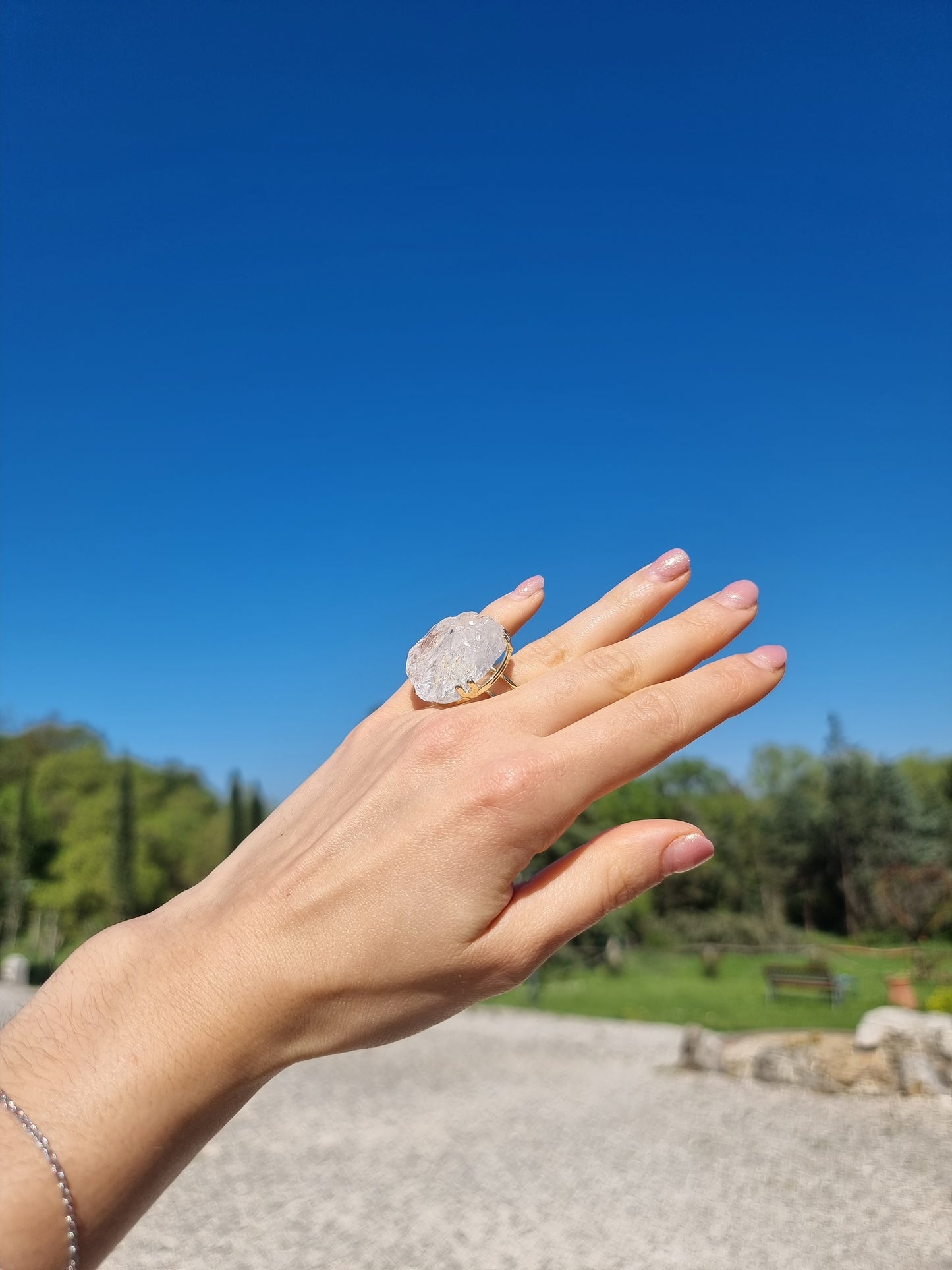 Anello Quarzo Ialino