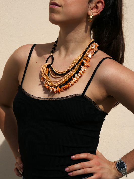Collana Onice e Madreperla