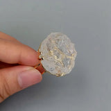 Anello Quarzo Ialino grezzo